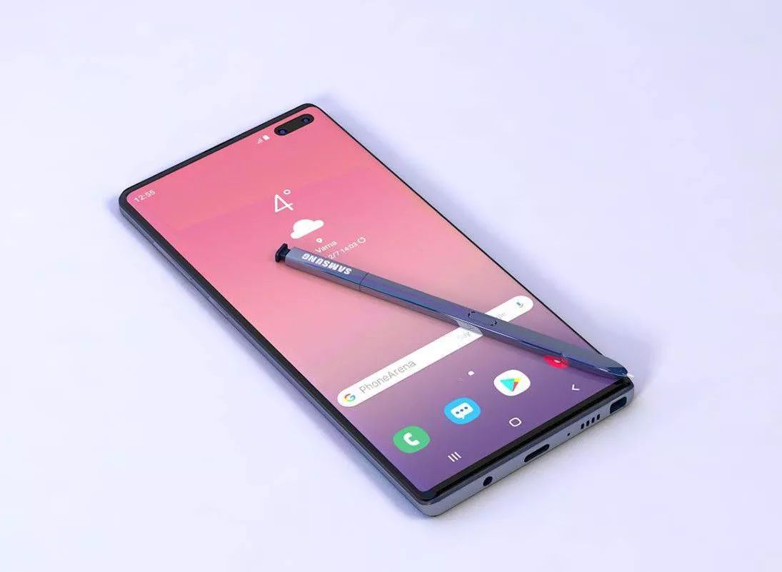 Samsung Galaxy Note 10 daha kavisli bir tasarım ile gelecek