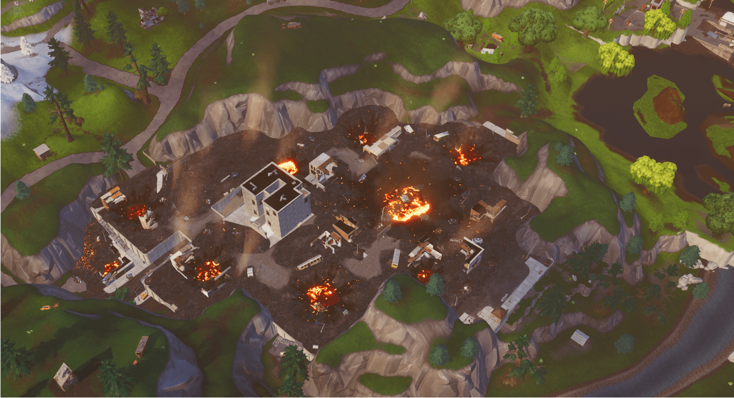 Fortnite oyununda Tilted Towers yıkıldı