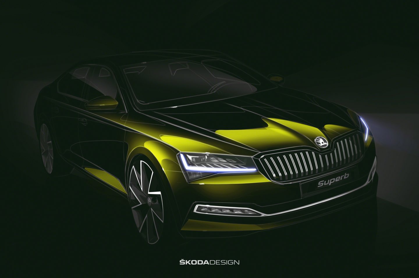 2019 Skoda Superb'in ilk ipucu görseli paylaşıldı