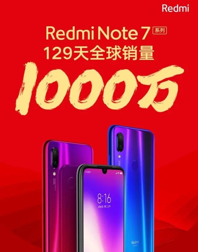 Redmi Note 7 serisi dört ayda 10 milyondan fazla sattı