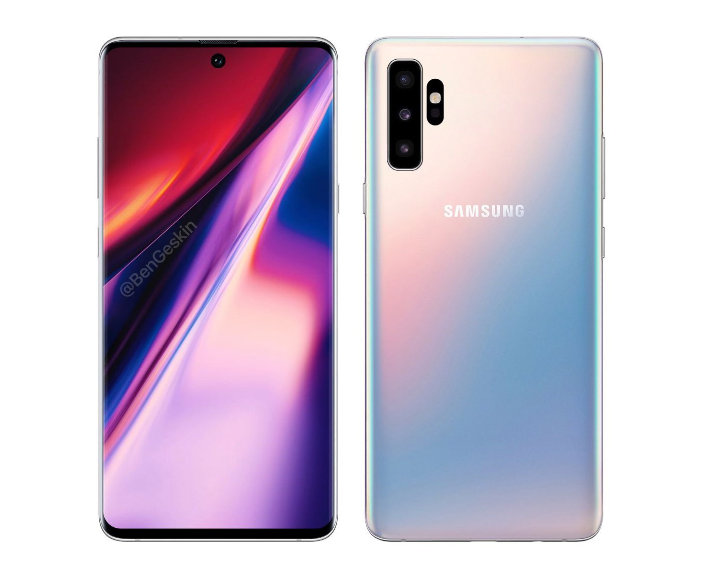 Galaxy Note 10'un tasarımı netleşiyor