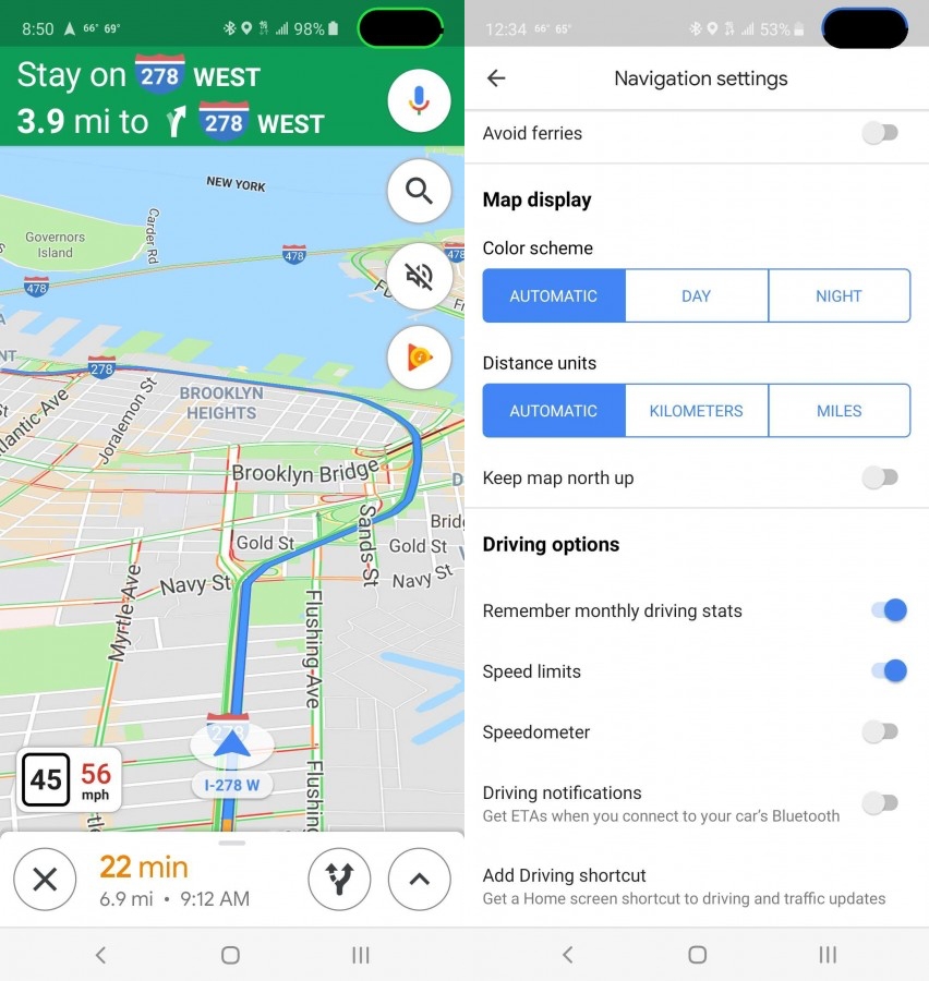 Google Haritalar navigasyon ekranına hız göstergesi ekliyor