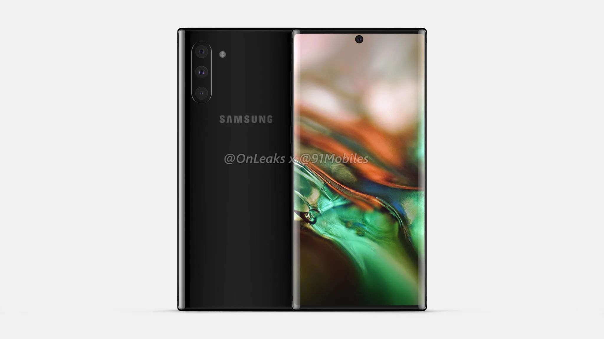 Samsung Galaxy Note 10'un tasarımını açığa çıkaran görseller yayınlandı