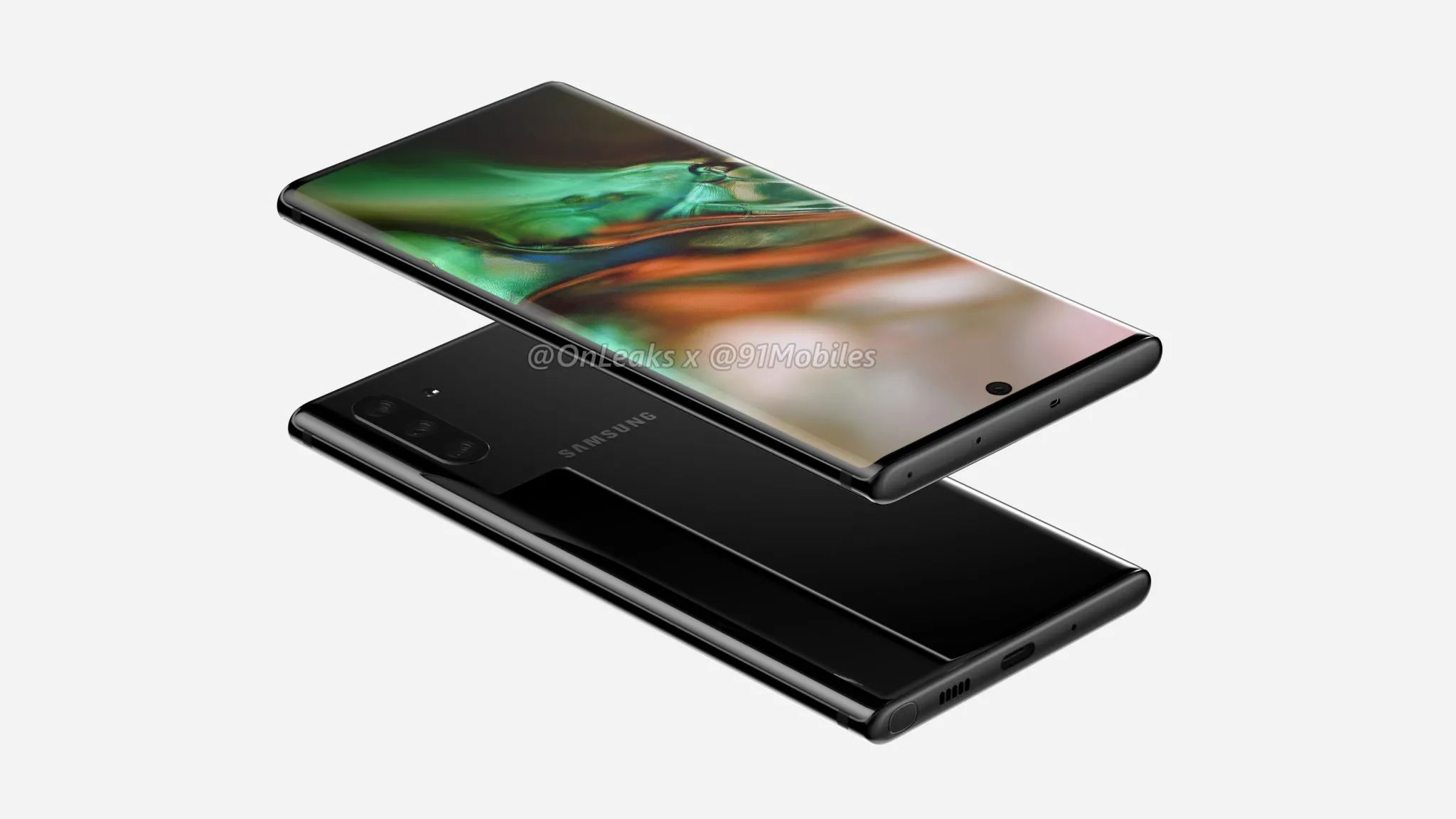 Samsung Galaxy Note 10'un tasarımını açığa çıkaran görseller yayınlandı