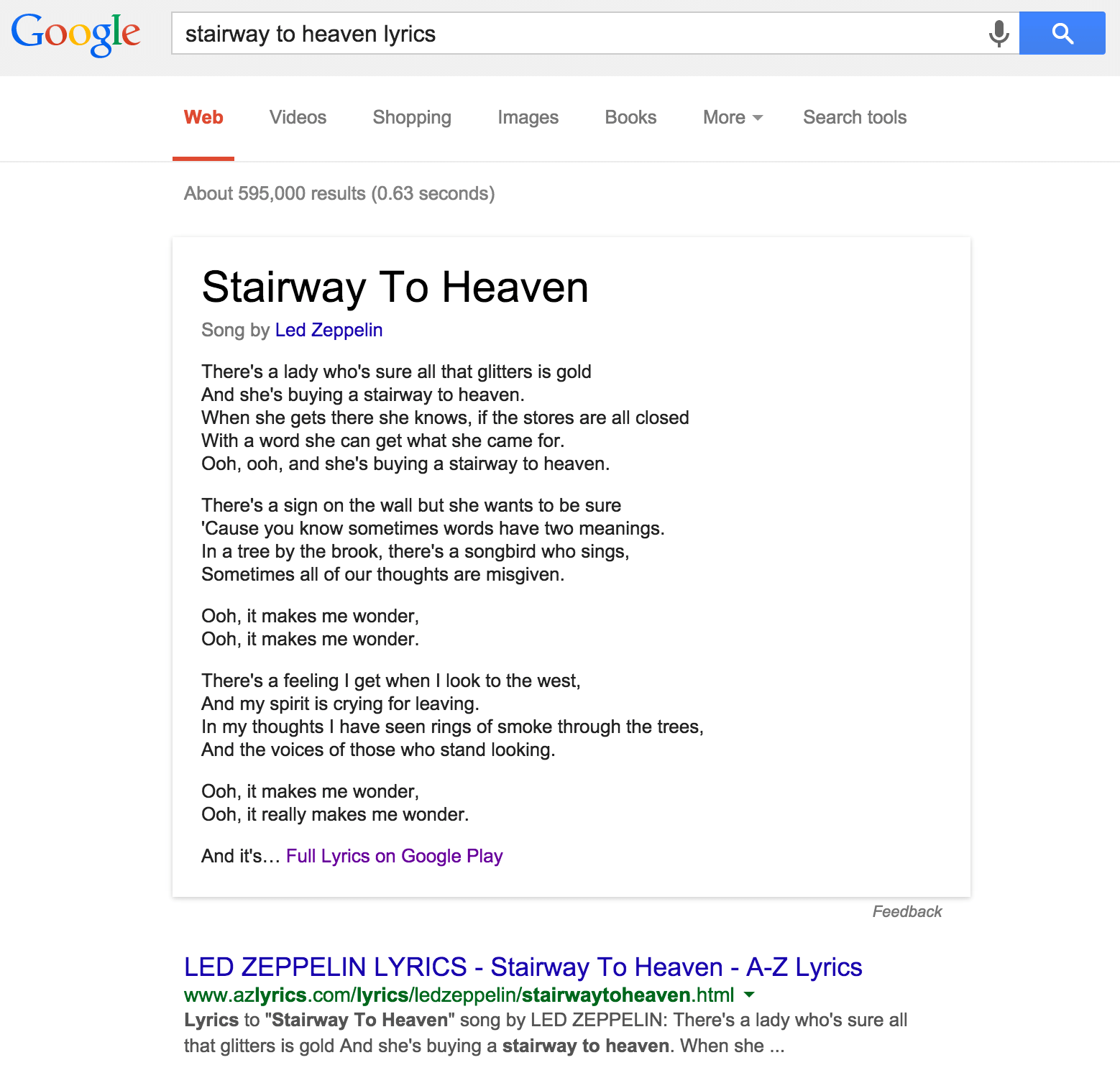 Google şarkı sözlerini kopyalamakla suçlanıyor