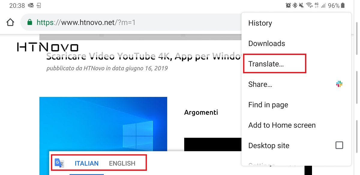 Chrome'un Android versiyonunda, çeviri seçeneğine erişim kolaylaştı