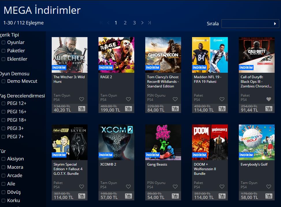 PlayStation Store'da 'MEGA İndirimler' dönemi başladı