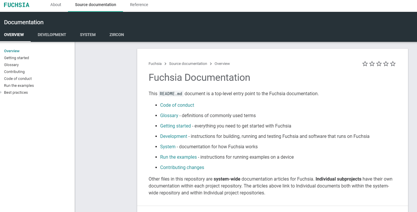 Google'ın yeni işletim sistemi Fuchsia'nın geliştirici sitesi açıldı