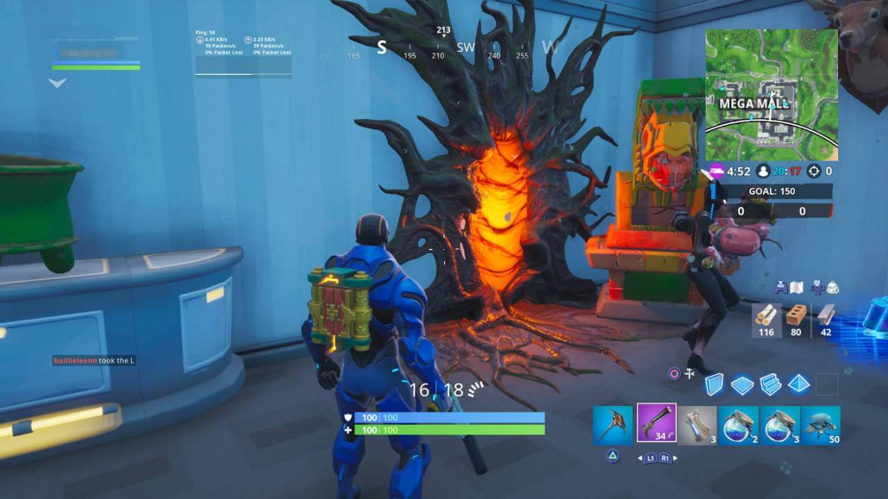 Fortnite oyununda Stranger Things portalları