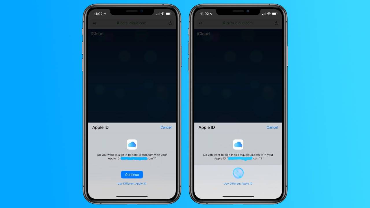 iCloud Web üzerinde Face ID ve Touch ID kullanılabilecek