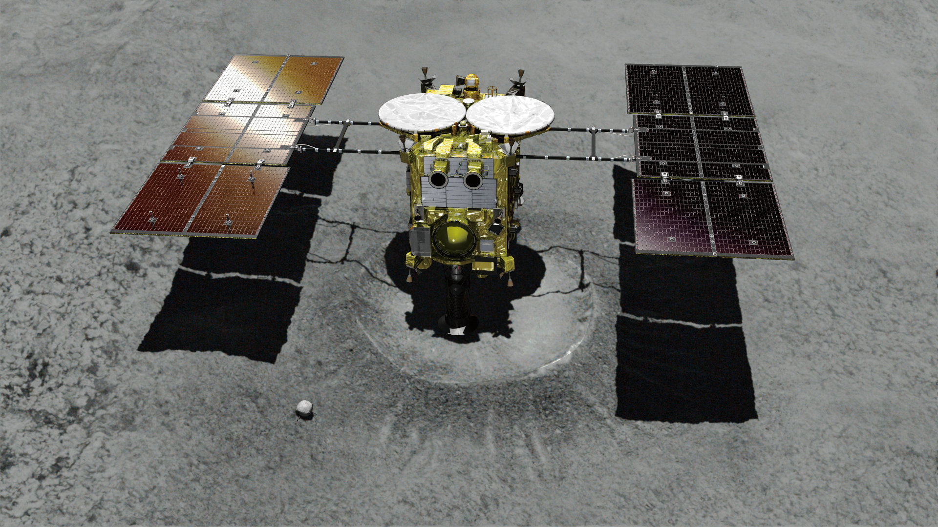 Hayabusa2, Ryugu asteroitinin yüzeyine indi: İşte gönderdiği fotoğraf