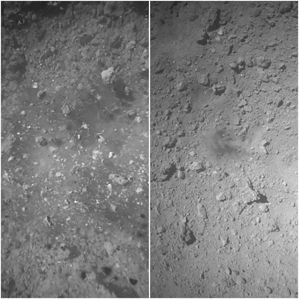 Hayabusa2, Ryugu asteroitinin yüzeyine indi: İşte gönderdiği fotoğraf