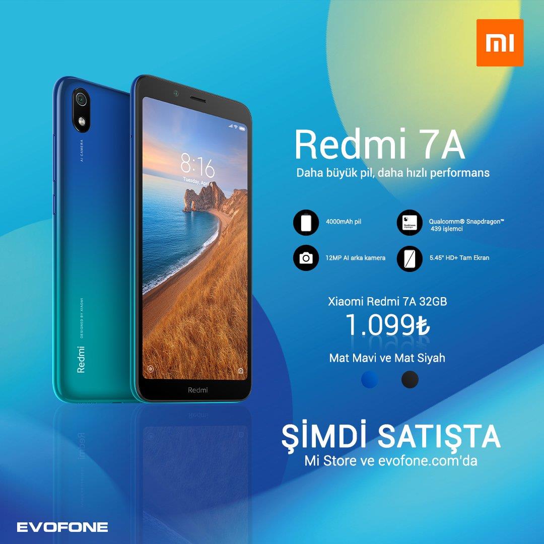 Redmi 7A Türkiye fiyatı belli oldu!