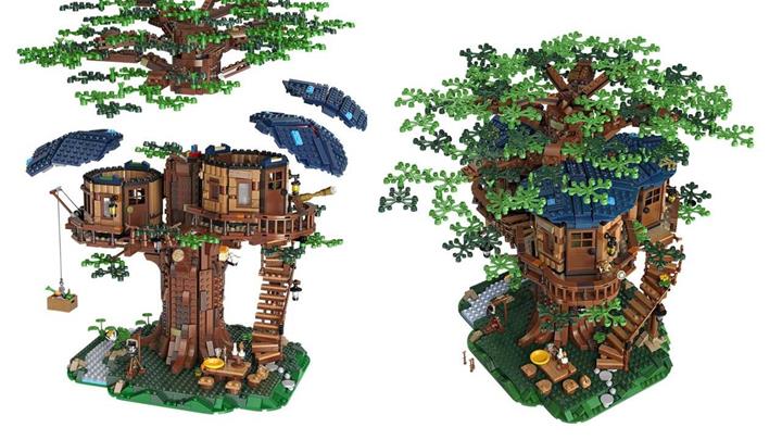 Doğada çözünebilir parçalardan üretilen LEGO Treehouse