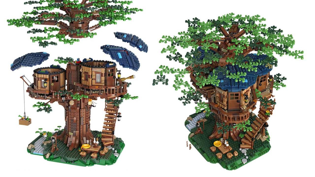 Doğada çözünebilir parçalardan üretilen LEGO Treehouse