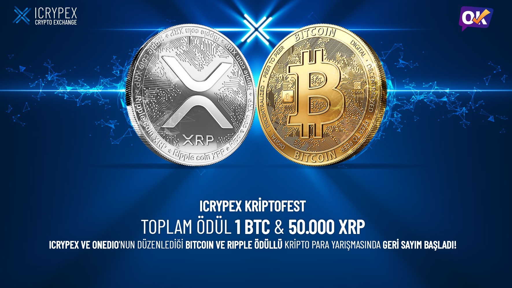 Oyna Kazan toplamda 1BTC ve 50 000 XRP ödül dağıtacak