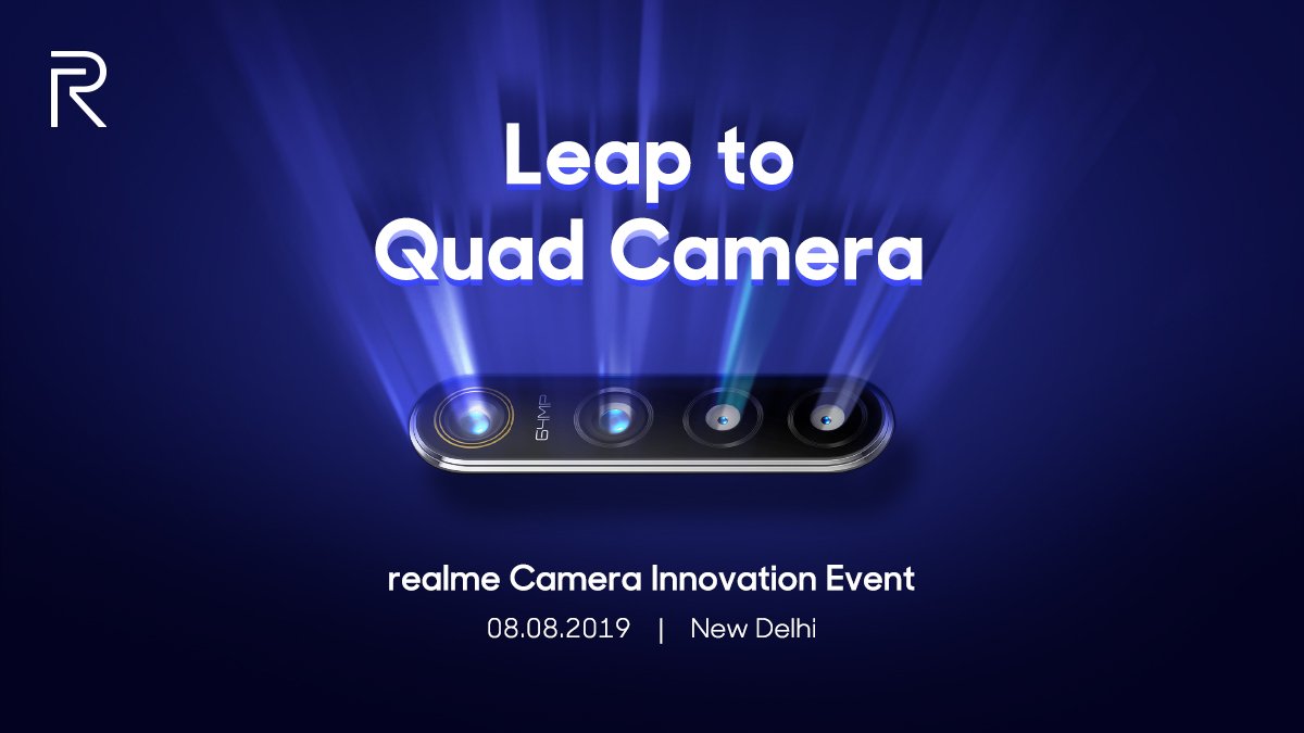 Realme, 64 megapiksel dörtlü kamera sistemini 8 Ağustos'ta tanıtacak