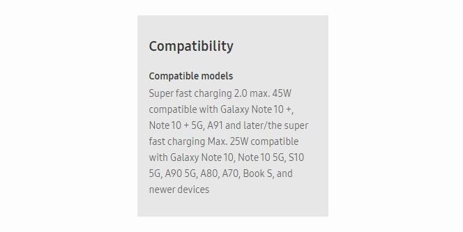 Samsung’un 45W şarj cihazı A91 ve A90 5G’yi doğruladı