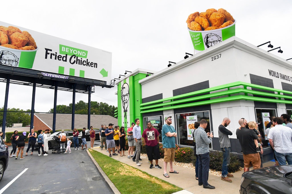 KFC'nin 'bitkisel tavukları' saatler içerisinde tükendi