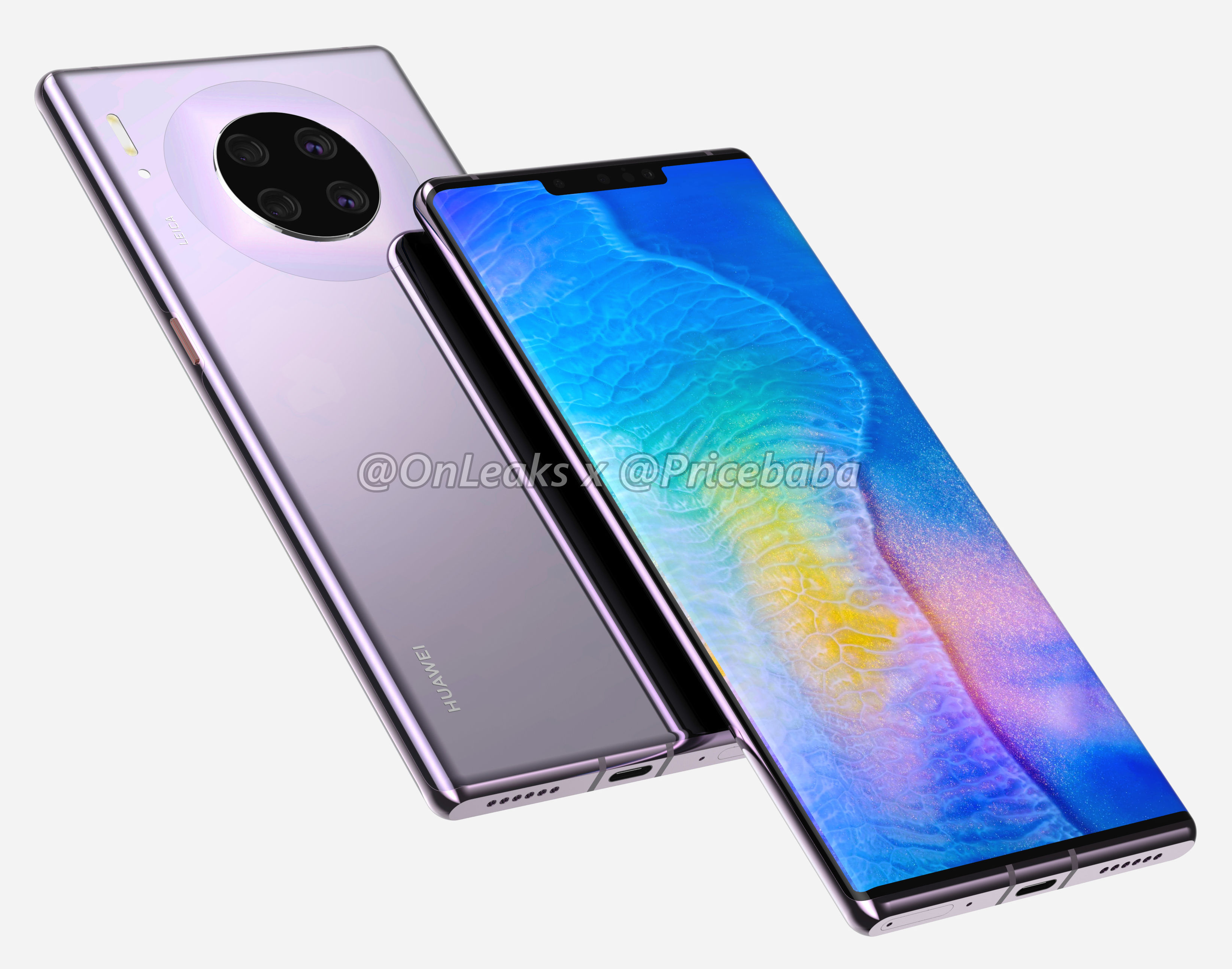 Huawei Mate 30 Pro'nun tasarımını açığa çıkaran yeni görseller yayınlandı