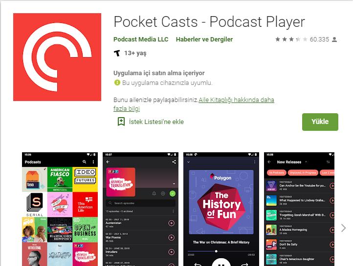Pocket Casts uygulaması artık Android ve iOS için ücretsiz
