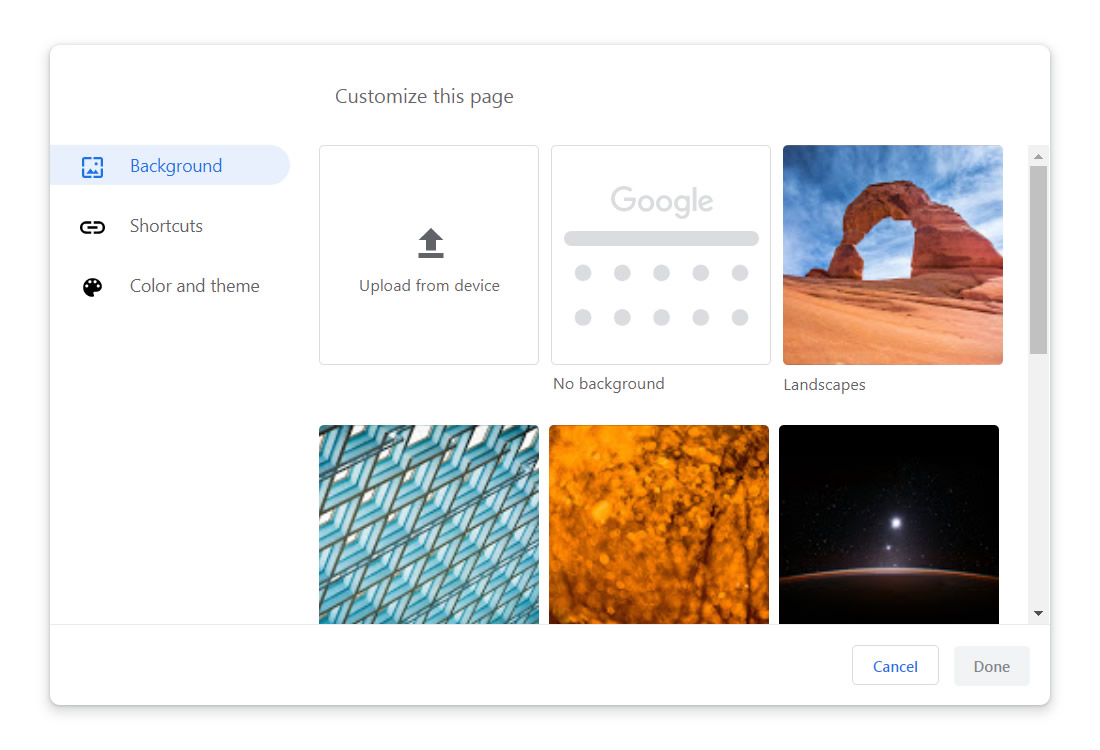 Chrome tarayıcısına tema oluşturucu eklendi ve sekme görünümü iyileştirildi
