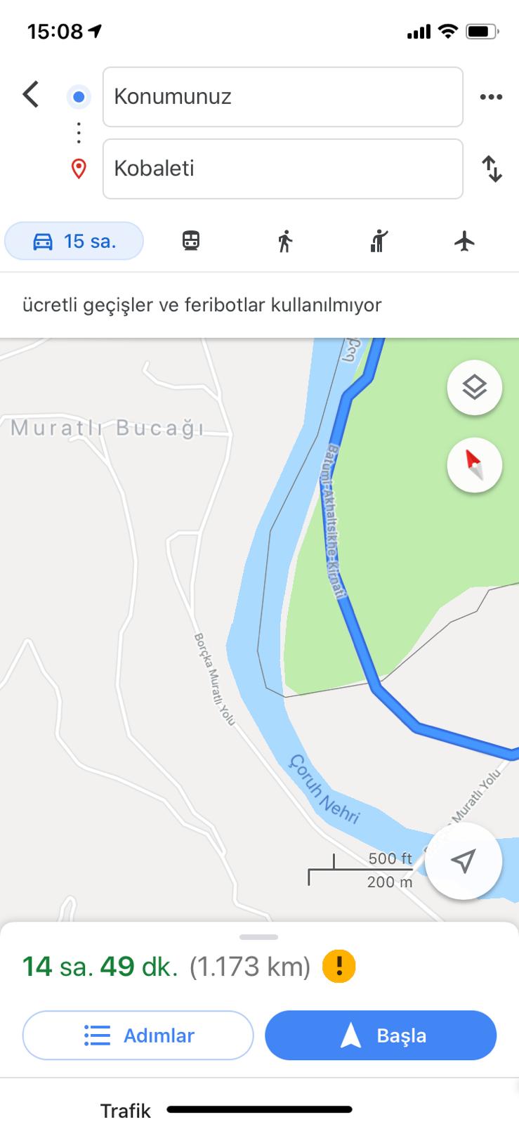 Google Haritalar’ın 'sınır kapısı hatası' yoğunluğa neden oldu