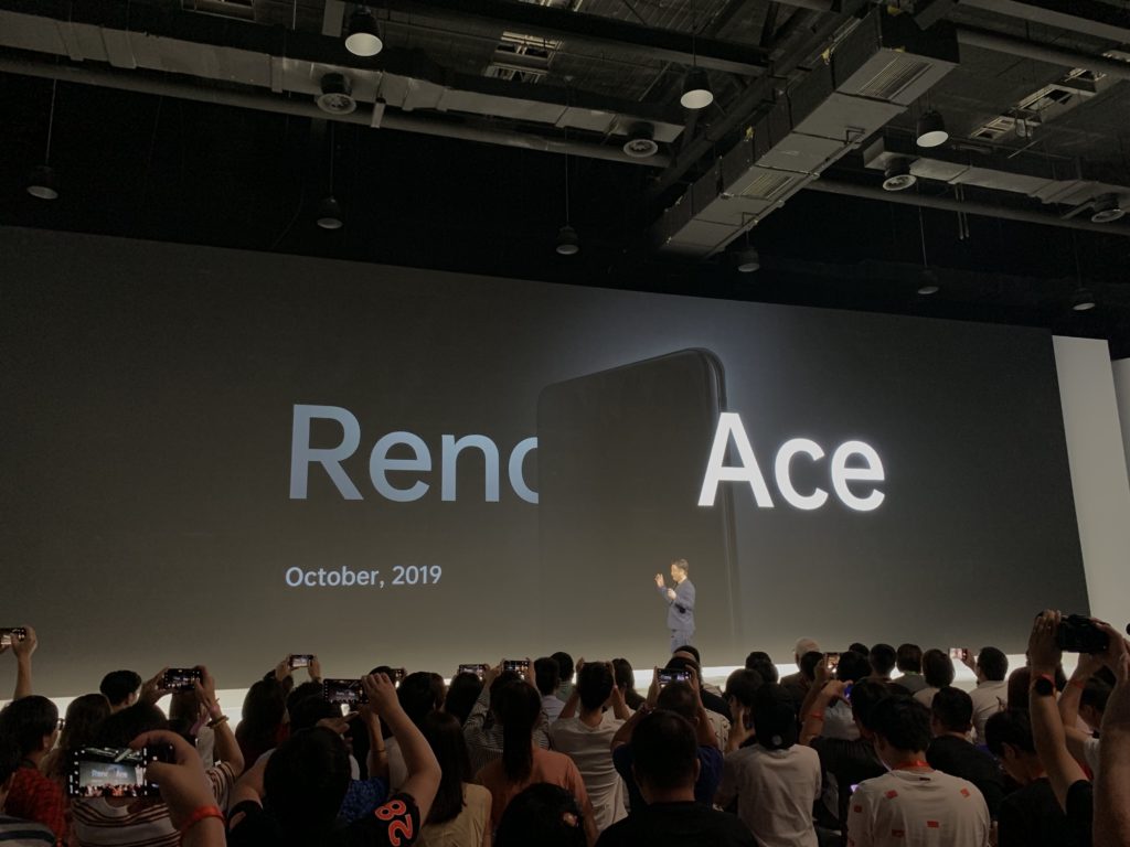 Oppo Reno Ace'in tasarımını gösteren tanıtım posteri yayınlandı