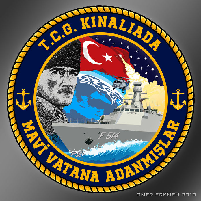 Atmaca füzesi ile donatılan TCG Kınalıada korveti bu hafta donanmaya katılıyor