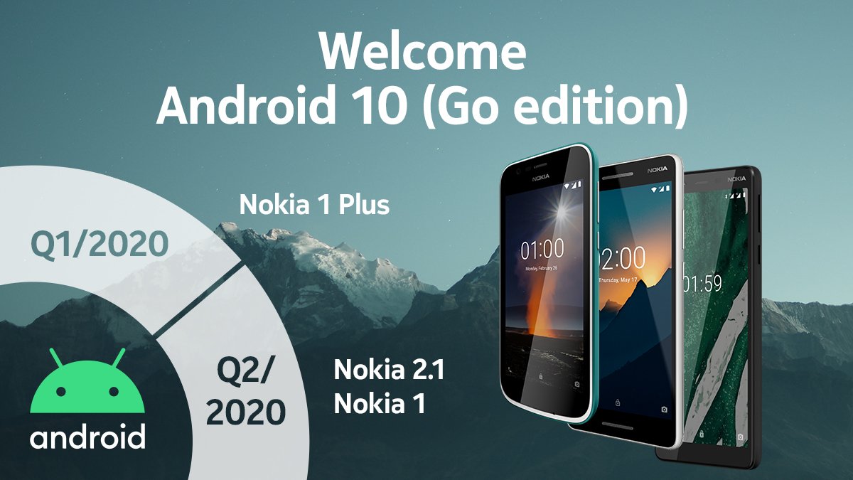 Android 10 Go Edition güncellemesi, Nokia modellerine 2020’de ulaşacak