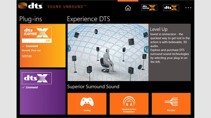 DTS Sound Unbound, Microsoft Mağazasında yayınlandı