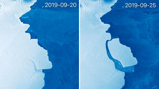 Antarktika’daki Amery buz sahanlığından 315 milyar tonluk buz dağı koptu