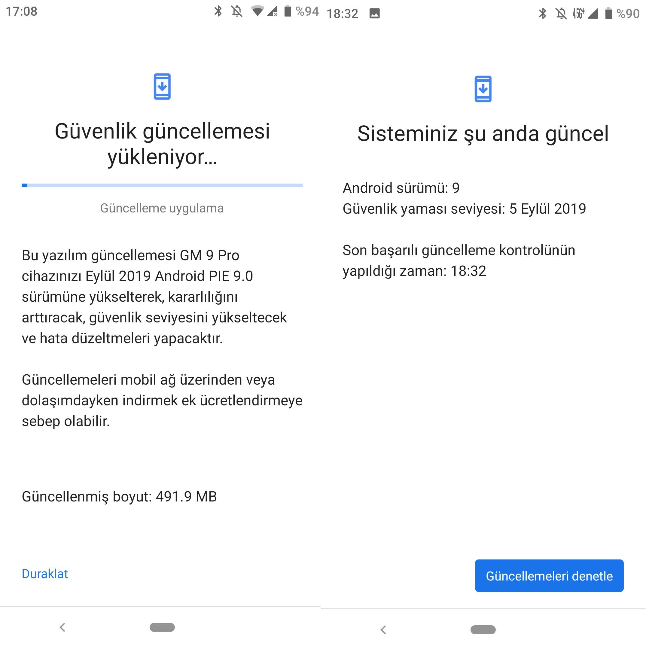 GM 9 Pro yeni bir güvenlik güncellemesi aldı