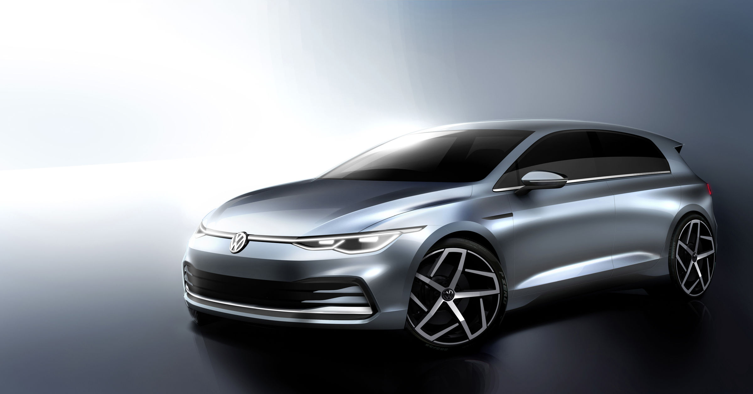2020 Volkswagen Golf'ün ilk resmi ipucu görselleri karşınızda