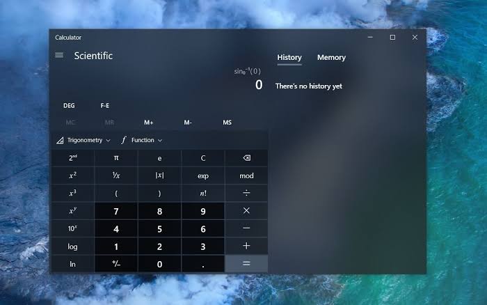 Windows 10'un Hesap Makinesi yeni özellikler kazandı