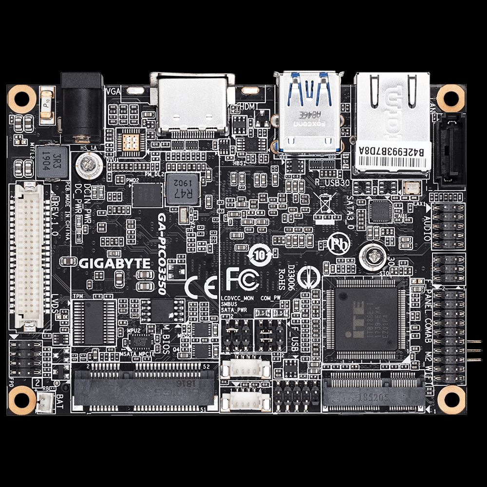 Gigabyte Celeron N3350 işlemcili Pico-ITX anakartını duyurdu