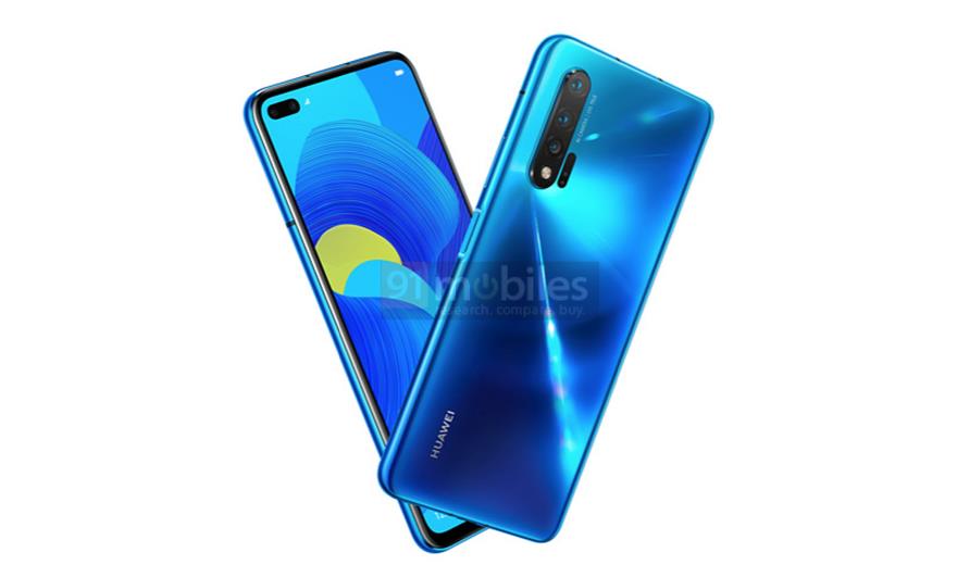 Huawei Nova 6 5G'nin tasarımını açığa çıkaran basın görseli yayınlandı