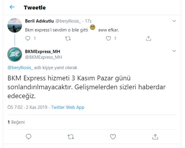 BKM Express'e tanınan süre doldu