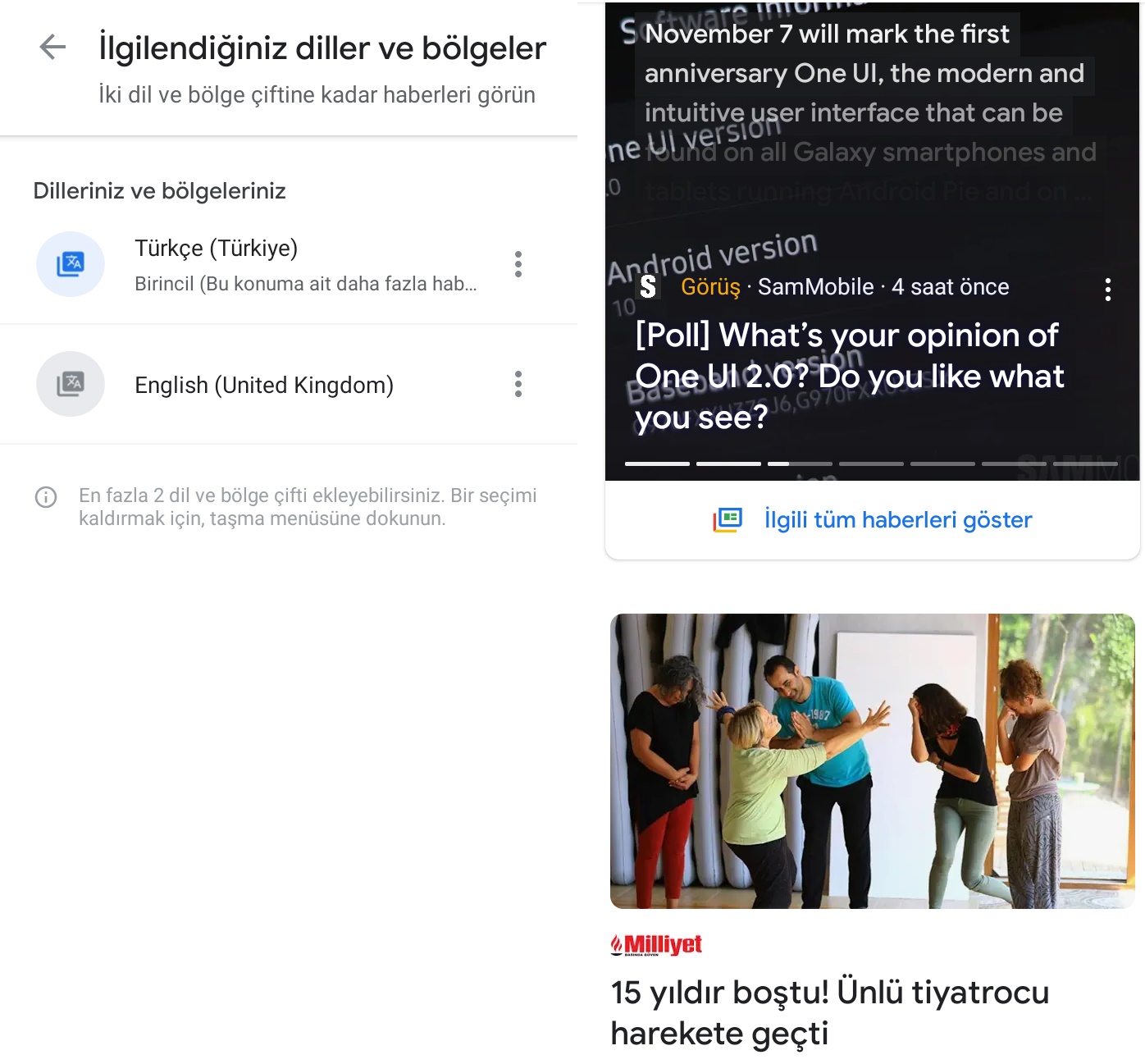 Google News artık iki dilde haberleri gösterecek