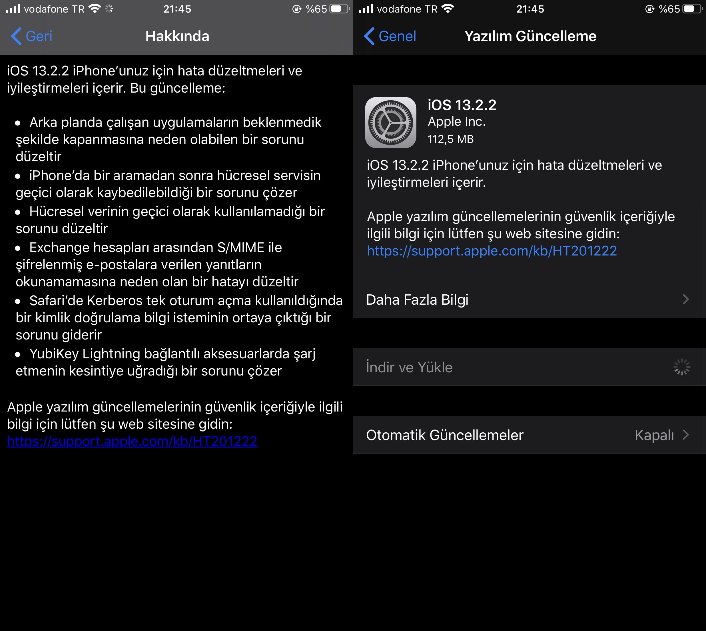 iOS 13.2.2 güncellemesi yayınlandı
