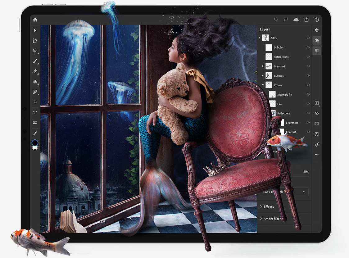 Adobe'un iPad cihazlar için kullanıma sunduğu Photoshop uygulaması beğenilmedi