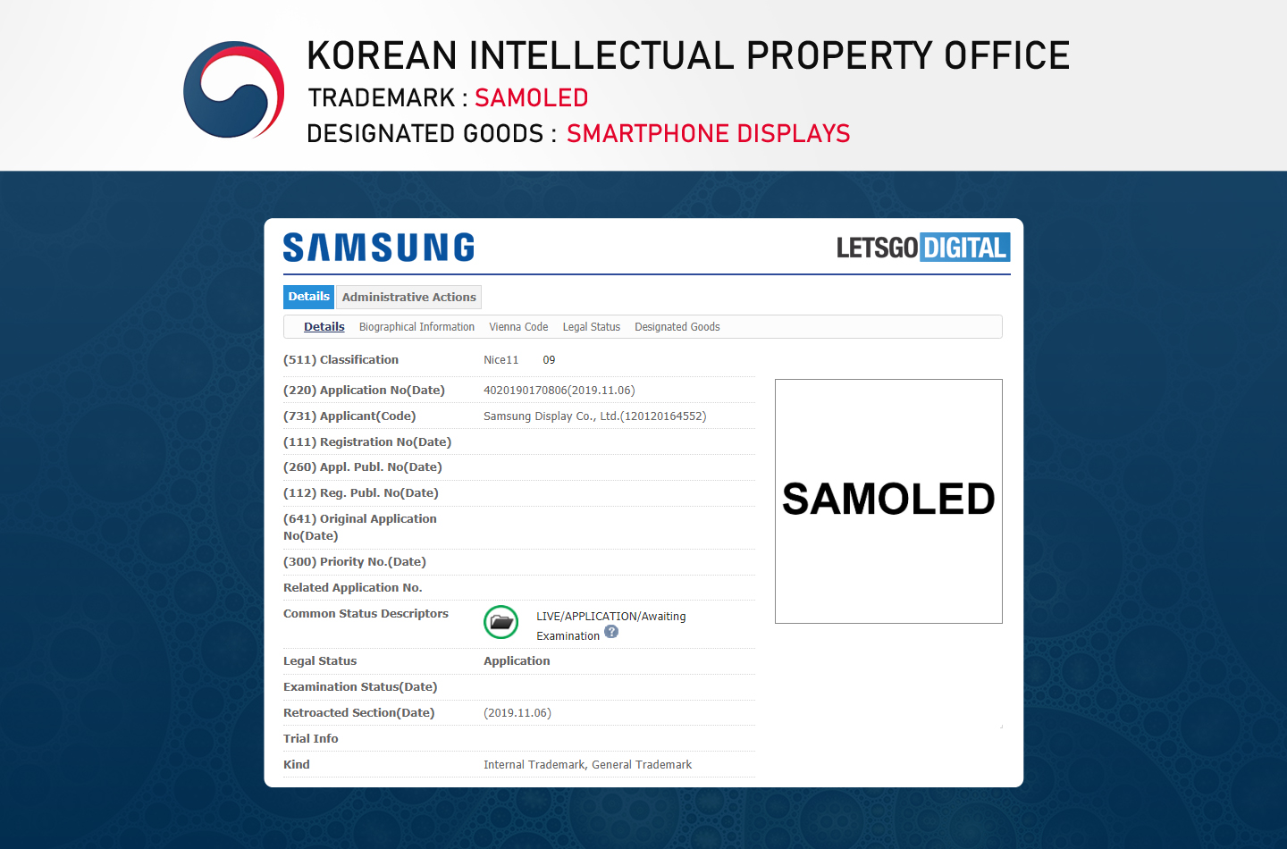 Samsung Galaxy S11'in ekranı belli oldu: SAMOLED