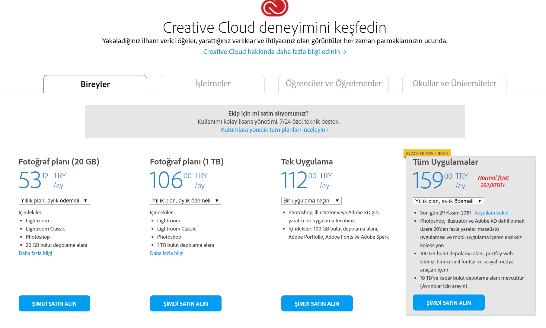 Adobe Creative Cloud aboneliklerinde Kara Cuma indirimleri başladı