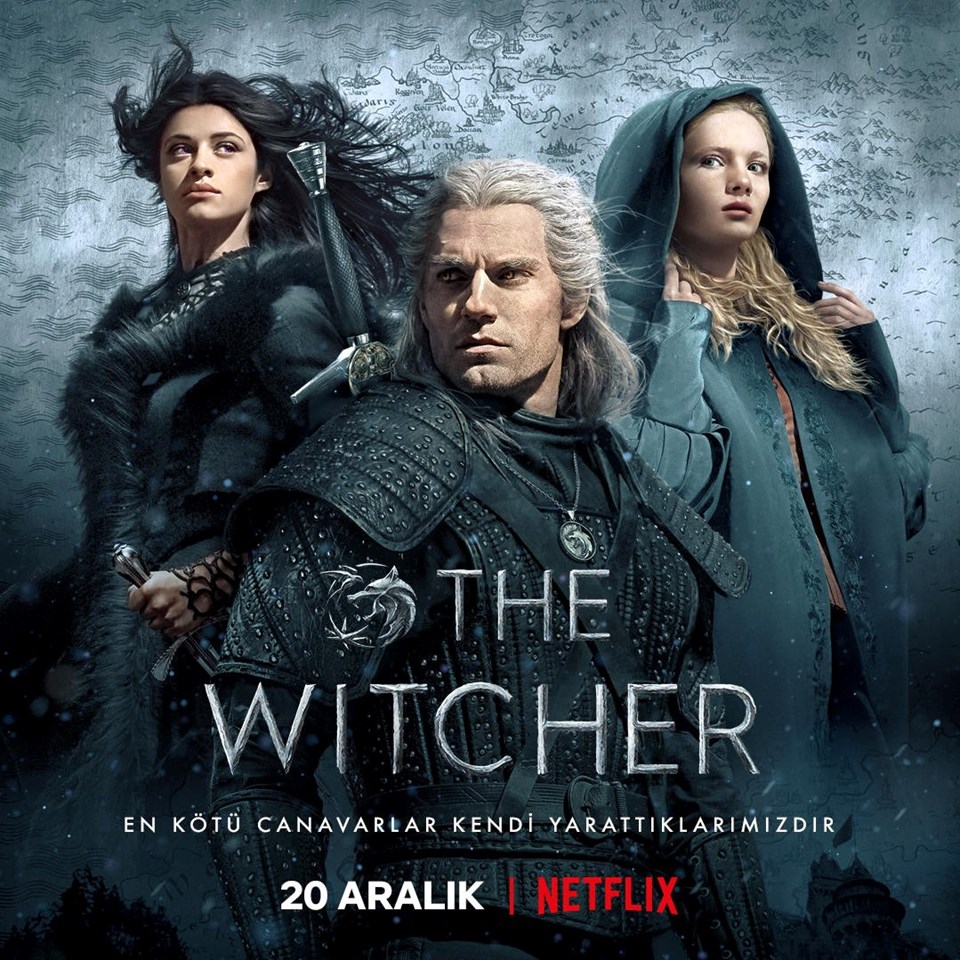 Netflix, The Witcher dizisinin yeni afişini paylaştı