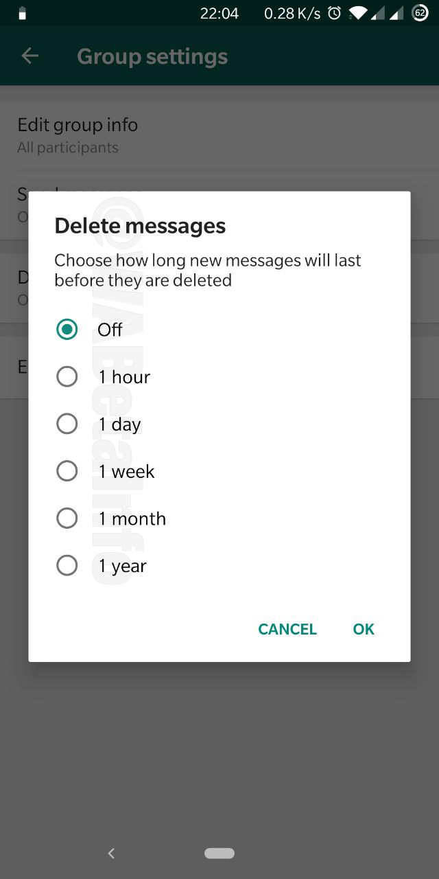 WhatsApp kendini imha eden mesaj özelliğini test etmeye başladı