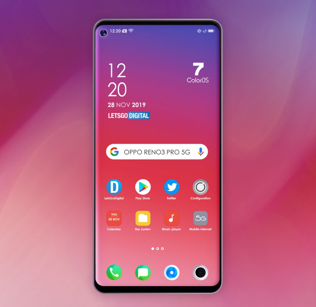 Oppo Reno 3 Pro 5G'nin tasarımı ortaya çıktı