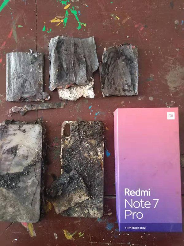 Çin'de bir Redmi Note 7 Pro patladı!