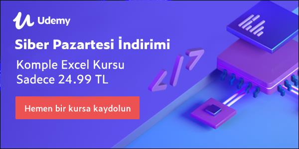 Sıfırdan zirveye Microsoft Excel kursu yalnızca 24,99 TL