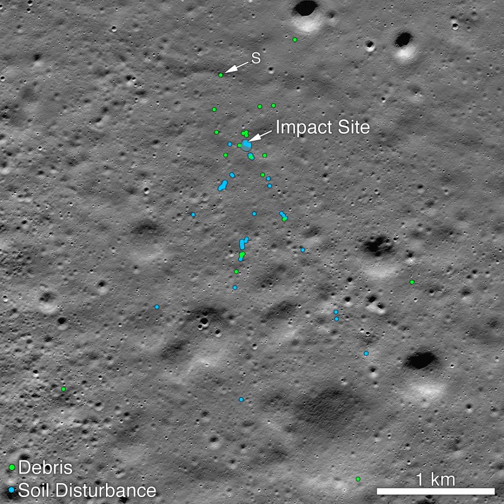 NASA, Hindistan'ın Ay'a çakılan uzay aracını görüntüledi