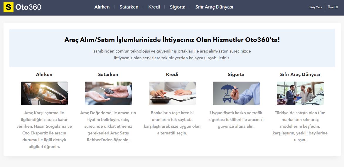 Sahibinden.com, yeni platformu Oto360'ı tanıttı